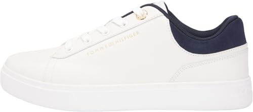 Sneaker da Donna Casual Cupsole Fw0fw09020 Low Top, Bianco Ecru Space Blue, 40 EU