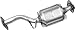 Walker Ultra EPA 16090 Direct Fit Catalytic Converter for Subaru Legacy
