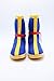 SSJ Dragon Ball Z Super Saiyan Goku Cosplay Shoes Boots (US-7_1/2) Blue