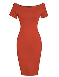 TAM WARE vestido elegante con cuello de barco para mujer