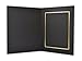 Golden State Art, Pack of 50, 5x7 Paper Photo Folders, Cardboard Picture Frames, Invitation Card, Great for Portraits, Special Events: Graduation, Christmas (Black with Gold Lining)