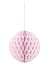 Solid Lovely Pink Hanging Paper Honeycomb Ball - 8'', 1 Count - Perfect For Parties & Home Decor