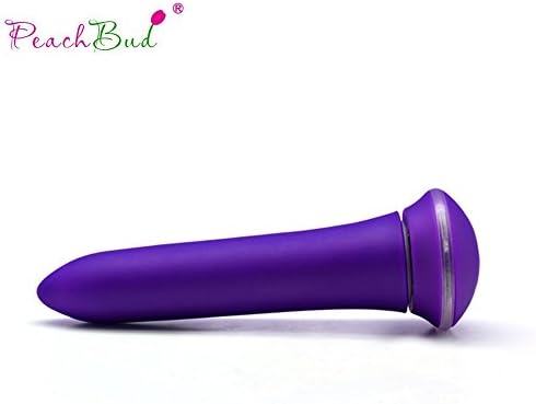 PeachBud 20 Speed Mini Bullet Shape Waterproof Intense Stimulation Vibration Massager Toy (Purple)
