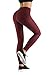 PHISOCKAT High Waist Yoga Pants with Pockets, Tummy Control Yoga Pants for Women, Workout 4 Way Stretch Yoga Leggings (Wine, Small)thumb 1