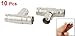 uxcell BNC 3-Way Female to Female T Adapter RF Coaxial Jack Pack of 10