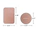 Metal Plate with 3M Adhesive Back for Magnetic Car Mount Cell Phone Holder GPS and Tablet Holder (2 Rectangle & 2 Round) (Rose Gold)