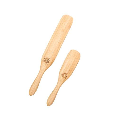 The Original Bamboo Spurtle Set Ultra Versatile 2 Piece set by Crate Collective - Thumbnail 5