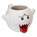 Super Mario Bros Vintage White Boo Molded Coffee Mug | 20 Ounce