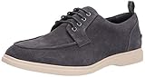 Calvin Klein Men's Todd Oxford, Charcoal Blue Suede