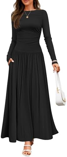 cece women's long sleeve plisse ruffle maxi dress CeCe Women's Long Sleeve Tiered Plisse Maxi Dress, Red, Small