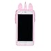 Joyleop Pink Unicorn Case for iPhone 7 Plus 8 Plus,Cartoon Soft Silicone Cute 3D Fun Cover,Kawaii Unique Kids Girls Cases,Fashion Animal Character Skin, Gel Shockproof Shell iPhone 7G/8G Plus + 5.5