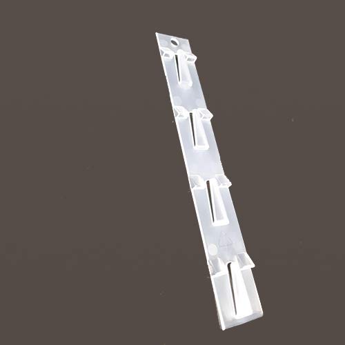 10 x Fast Load Merchandising Strip, Translucent Moulded Clip Strips 4 Stations, Size 18cm - 7" Long