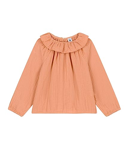 Petit Bateau Mädchen Langarmbluse, Rosa Sienna, 8 Jahre