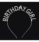 Gortin Birthday Girls Headbands Silver Rhinestones Birthday Crown Children Princess Crown for Bir...