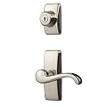 Ideal Security Inc. HK01-I-099 GL Lever Set for Storm and Screen Doors Keyed Deadbolt, 4-Piece, Satin Nickel