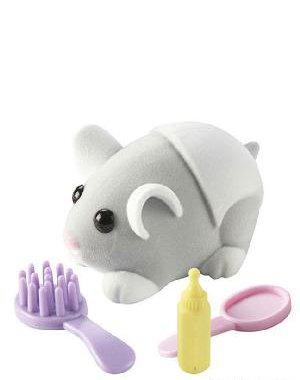 Zhu-Zhu-Pets-Hamster-Babies-Baby-Cakes-Light-Gray-Baby-with-White-Diaper