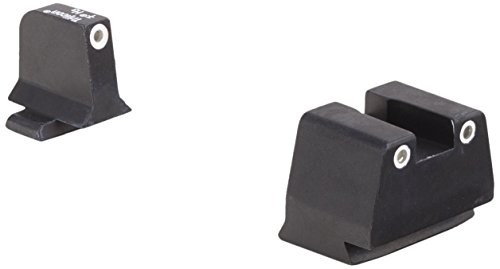 Trijicon Night Sights/Suppressor Sights/Fn Bright & Tough Night Sight Suppressor Set with White Front, White Rear & Green Lamps for FN .45