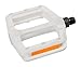 Retrospec Bicycles Low Profile BMX/Freestyle Style Multi-Use Bike Pedals, White
