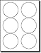 120 Label Outfitters® Vinyl Laser ONLY Labels, Round, White 3-1/3 inches Diameter Water Proof and Weather Proof, 20 Sheets