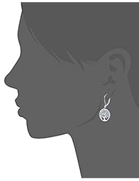 JO WISDOM 925 Sterling Silver Cubic Zirconia Tree of Life Earrings