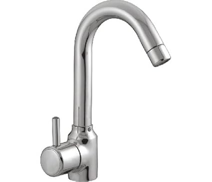 Unknown Sbdtm Swan Neck Tap for Kitchen/Bathroom Cubix,Table/Deck Mounted(Chrome Finished)