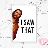 Funny Jesus Magnet For Christmas - I Saw