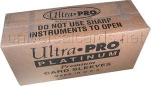 Ultra Pro Platinum Card Sleeves Case [100 packs]