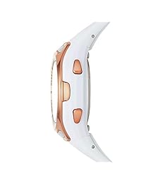 Skechers - Reloj de cuarzo para mujer de plástico y poliuretano, color: blanco (modelo: SR2011)