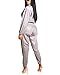 Womens 2 Pieces Outfits Jumpsuits Fully Reflective Jacket Long Pants Jumpsuits Set Club Wear XL