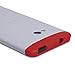 HTC Double Dip Case for HTC M7 - Retail Packaging - Grey/Red