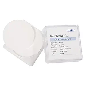 COBETTER MCE Membrane Filters Lab Disc Mixed Cellulose Esters Filter, 47mm Diameter, 0.45?m Pore Size, 100 Pieces/Pack