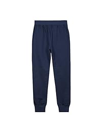 UNACOO - Pantalones de rizo para niñas con 2 bolsillos