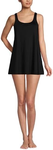 lands end side tie mini swim dress Lands' End Women's Side Tie Mini Swim Dress Swimsuit - 6