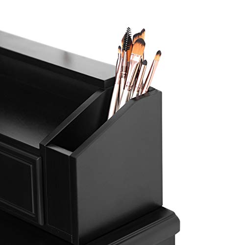 VASAGLE Vanity Makeup Set with 7 Drawers, 2 Brush Slots and 4 Open