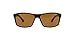 Arnette An4207 Boiler Rectangular Sunglasses, Fuzzy Havana/Brown Polarized, 61 mm
