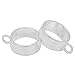 10PCS 20mm Round Open Back Bezel Pendant, Open Back for Resin, Polymer, etc. Open Back Frame with 1 Loop, Silver