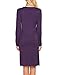 Ekouaer Women's Maternity Nightgown Cross V Neck Solid Birthing Gown Breastfeed Nursing Nightwear Dark Purple