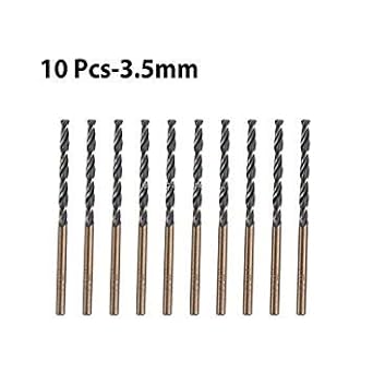 Generic 10Pcs/lot 3.5mm Twist Drill Bits Straight Shank 6542 High-Speed Steel HSS Wear-Resistant Heat Treatment
