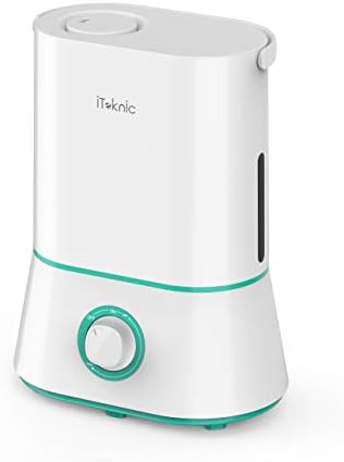 iTeknic Ultrasonic Humidifier High Capacity Water Depot for Baby Bedroom, Home and Office