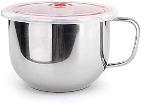 44 oz stainless steel leak-proof food storage container, lunch bowl, soup bowl, snack bowl suitable for camping baking cooking (Silver)