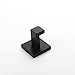 TURS SUS 304 Stainless Steel Bath Coat Hook Single Towel/Robe Clothes Hook for Bath Kitchen Garage Heavy Duty Contemporary Hotel Style Wall Mounted, Black