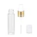 Olilia Glass Spray Bottles with Gold Fine Mist Sprayer 12 Pack of 10ml (1/3oz) - Refillable Empty Bottles Perfect for Essential Oils (Mixed Color)