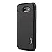 J&D Case Compatible for Samsung Galaxy J3 Emerge, 2017, Prime, Heavy Duty Dual Layer Hybrid Shock Proof Protective Rugged Bumper, Black