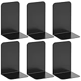 VFINE Bookend, Black Metal Book Ends, Book Ends for