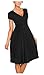 Women's Elegant V-Neck Ruched Waist Casual Maternity Cocktail Dress