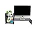 PAG Wood Monitor Laptop Stand Computer Riser Organizer with Storage for Desk, Suitable for Home/Office/School, 2-Tier, Blackthumb 1
