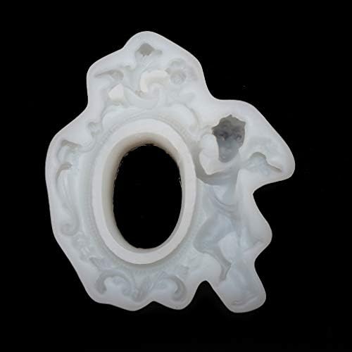 Ninbo Angel Photo Frame Resin Shape Silicone Fondant Candy Chocolate Mould