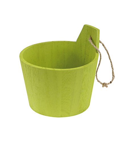 equipstore 33417 Eimer Sauna Korb Balsaholz grün botanischen 13 x 54 x 16 cm