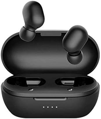 Hoteon Mobilife Haylou GT1 Pro TWS Bluetooth 5.0 Headphones Real Wireless in-Ear Earphones with Charging Box Stereo Clear Sound Headset, Touch Control, IPX5 Waterproof, Voice Assistant (Black)