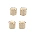 Musiclily Metric 6mm Metal Guitar Dome Knobs Volume Tone Control Knobs for Fender Telecaster Electric Guitar Precision P-Bass,Gold (4 Pieces)